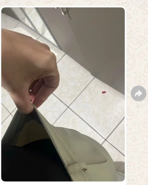 Mensagem espontânea recebida — aluna do Desincha 15